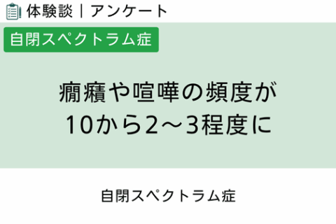 腸内フローラ移植 体験談（自閉スペクトラム症 15 ）癇癪や喧嘩の頻度が10から2〜3程度に