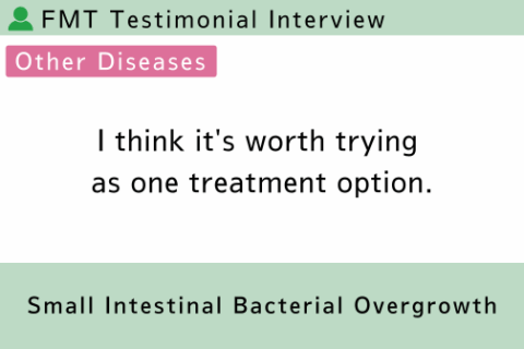 FMT Testimonial (SIBO 2) I think it’s worth trying as one treatment option.